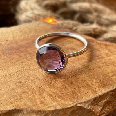 ring solitair met amethist-2