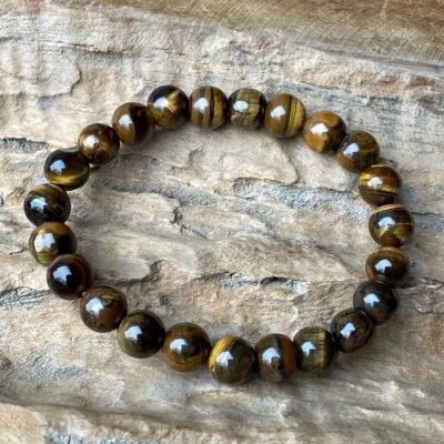 Edelstenen armband tijgeroog (8)