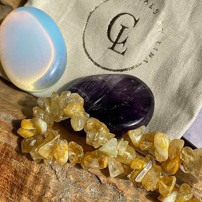 Edelsteen set stress relief - opaal - amethist - citrien (3)