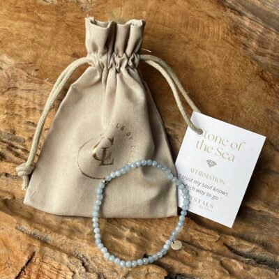 Aquamarijn armband - steen van de zee (2)