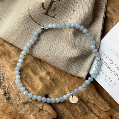 Aquamarijn armband - steen van de zee (3)
